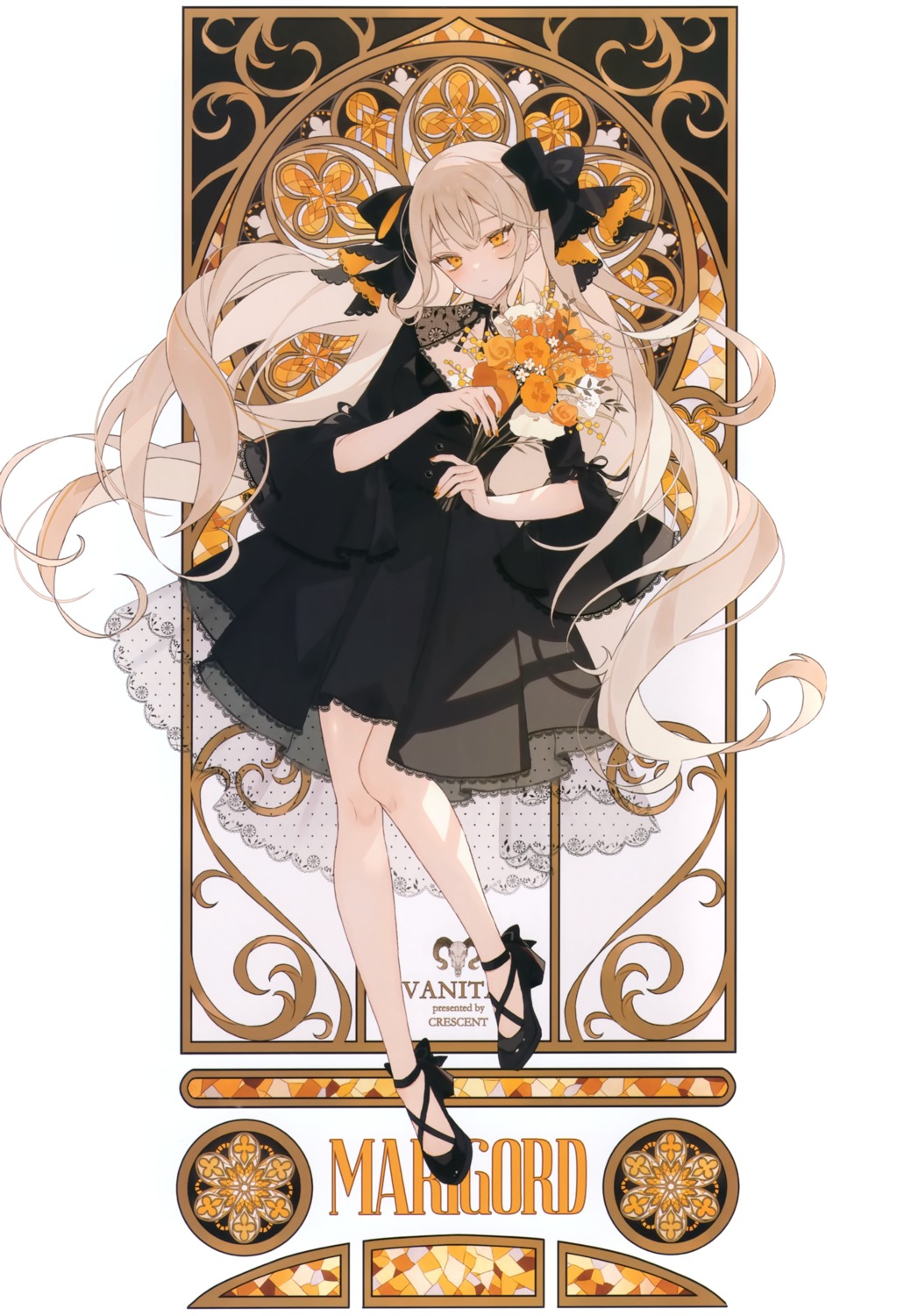 crescent_(satsuki), dress, heels, no_bra, satsuki_(miicat)