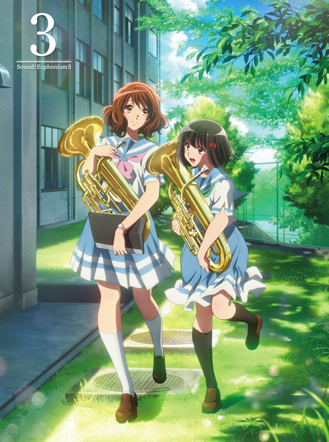 hibike!_euphonium, hisaishi_kanade, oumae_kumiko, seifuku, tagme