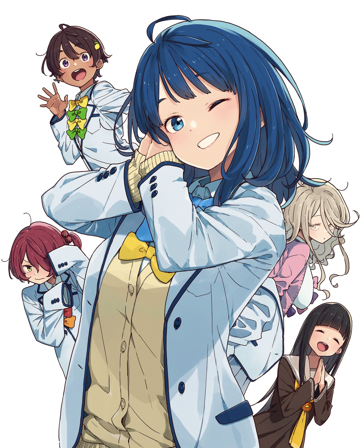 imigimuru, komari_chika, make_heroine_ga_oosugiru!, nukumizu_kaju, seifuku, shikiya_yumeko, sweater, yakishio_lemon