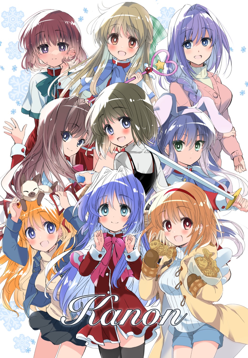 amano_mishio, animal_ears, bunny_ears, izumi_rei, kanon, kawasumi_mai, kurata_sayuri, minase_akiko