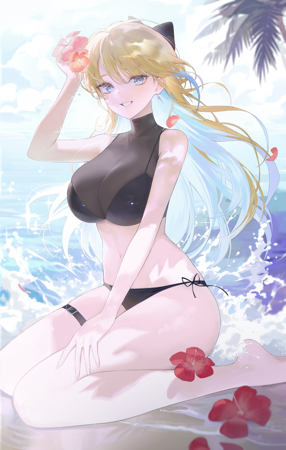 bikini, garter, oyabuli, see_through, sonya_(schan), swimsuits, wet