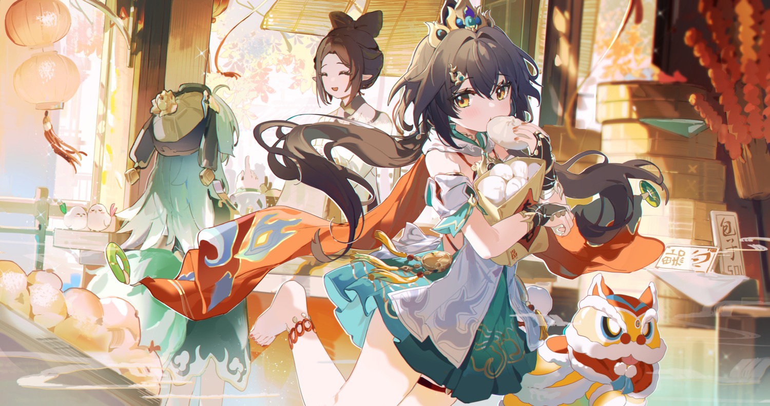 asian_clothes, coria, garter, honkai:_star_rail, pointy_ears, yunli