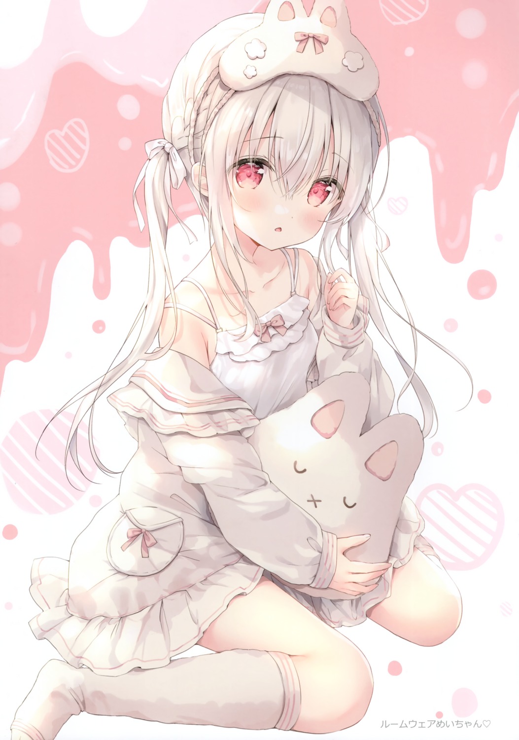 ame_usagi, amedama_con, animal_ears, bunny_ears, lingerie, seifuku, shirousa_mei