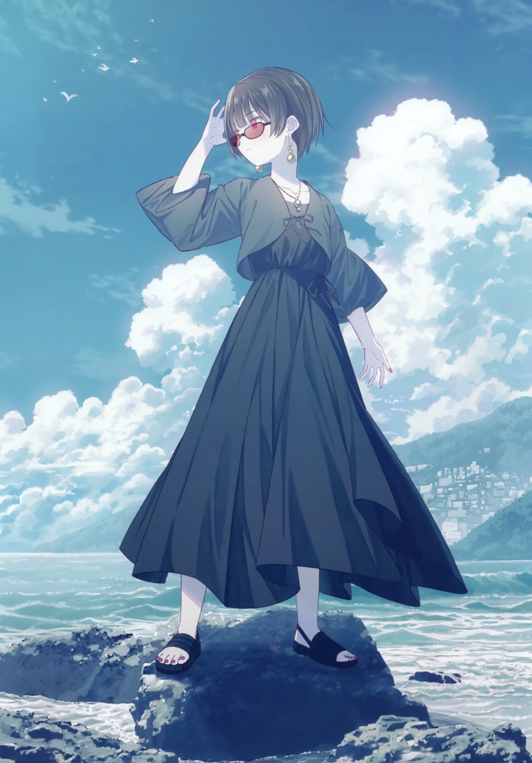 dress, k_case, komizuki, megane