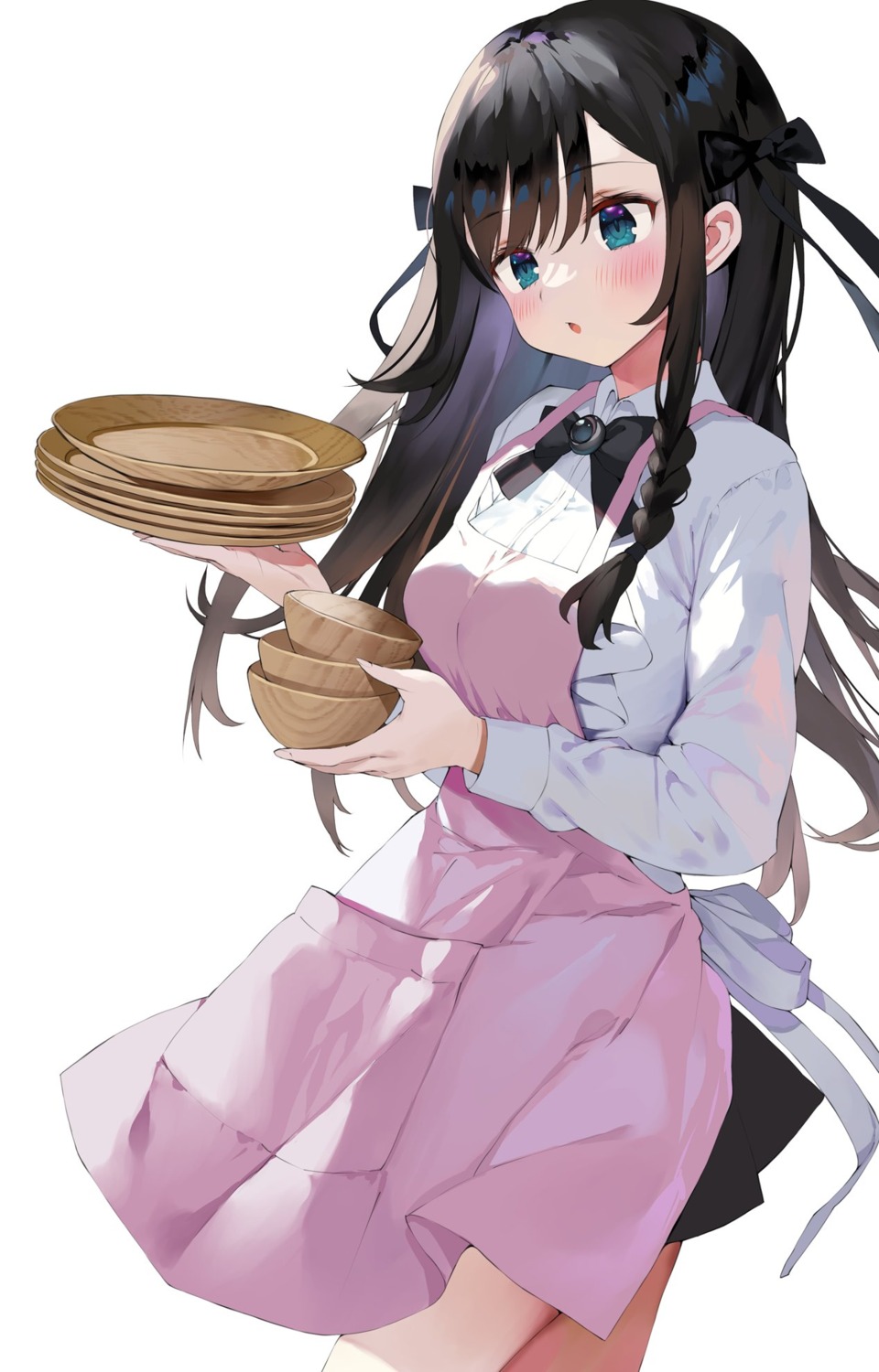alina_clover, gaou, guild_no_uketsukejou_desuga_zangyou_wa_iya_nanode_boss_wo_solo_toubatsu_shiyouto_omoimasu, skirt_lift, uniform