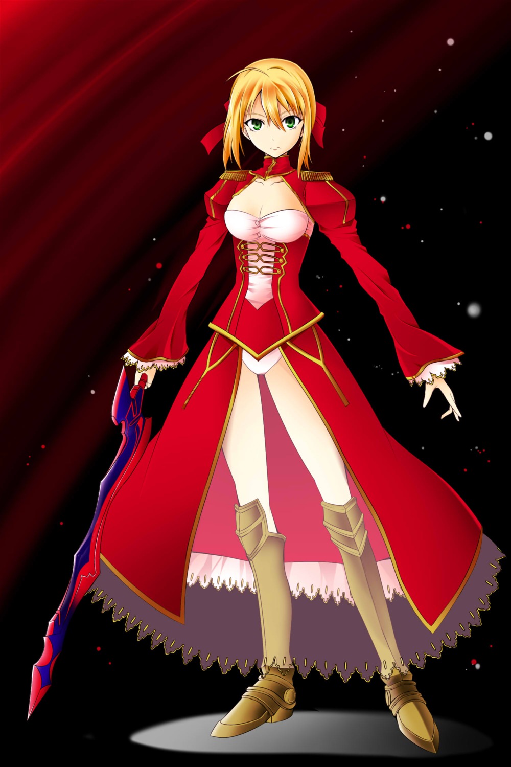 fate/extra, fate/stay_night, nero_claudius_(fate), pantsu, raguna, sword