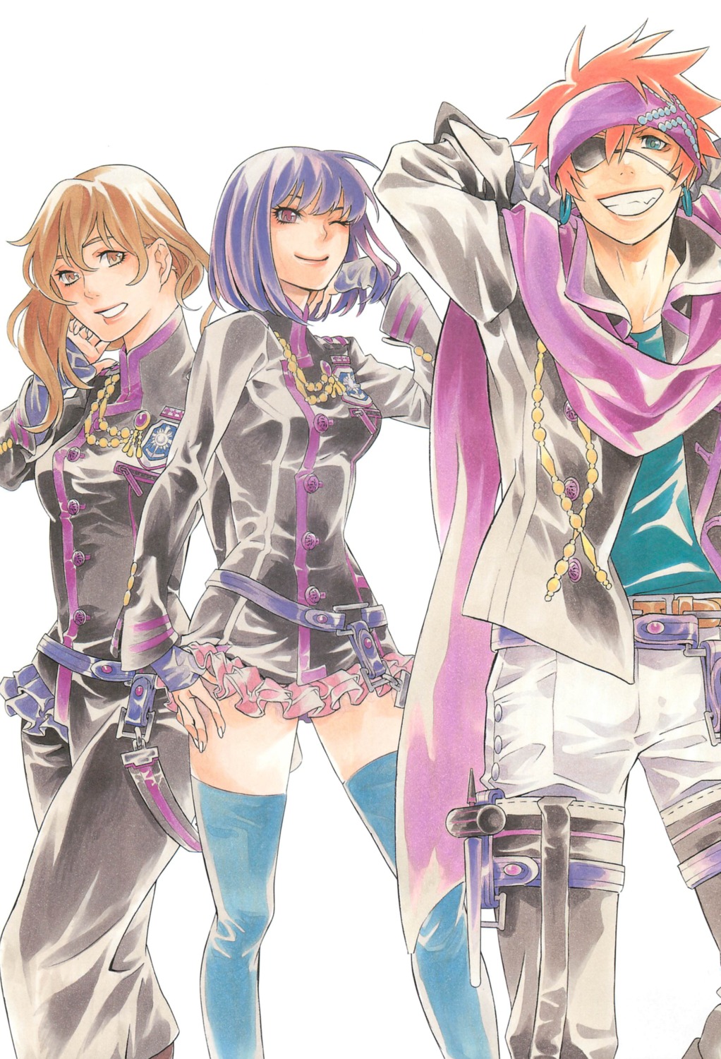 d.gray-man, hoshino_katsura, lavi, lenalee_lee, miranda_lotto