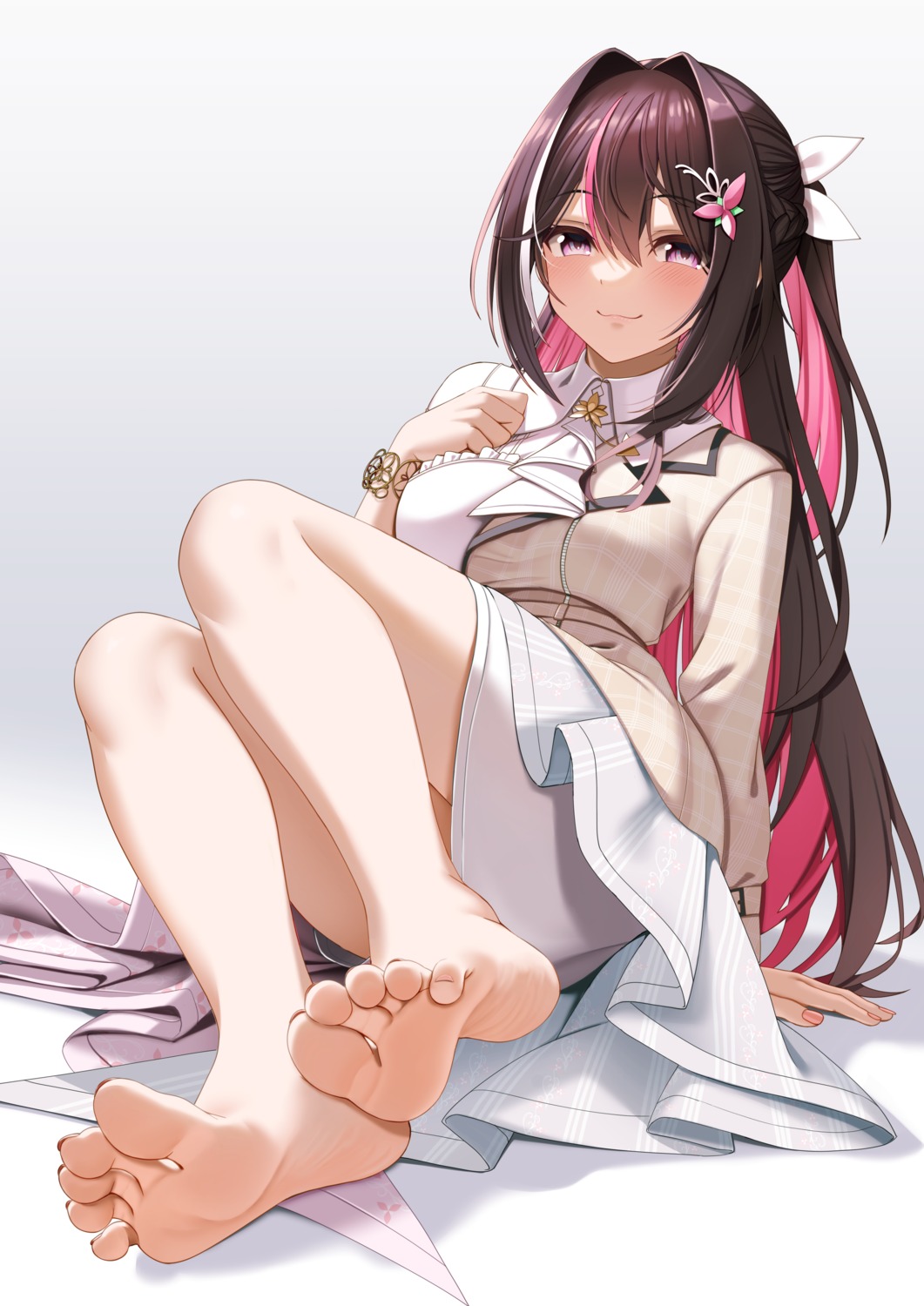 azki_(hololive), casino_(casinoep), feet, hololive, uniform