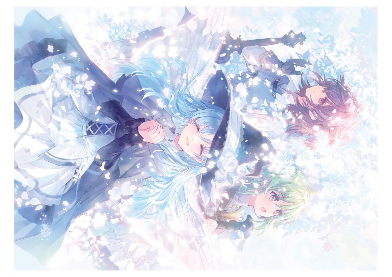 chtholly_nota_seniorious, dress, lillia_asplay, shuumatsu_nani_shitemasu_ka?, shuumatsu_nani_shitemasu_ka?_iden_lillia_asplay, shuumatsu_nani_shitemasu_ka?_isogashii_desu_ka?_sukutte_moratte_ii_desu_ka?, shuumatsu_nani_shitemasu_ka?_mo_ichido_dake_aemasu_ka?, sword