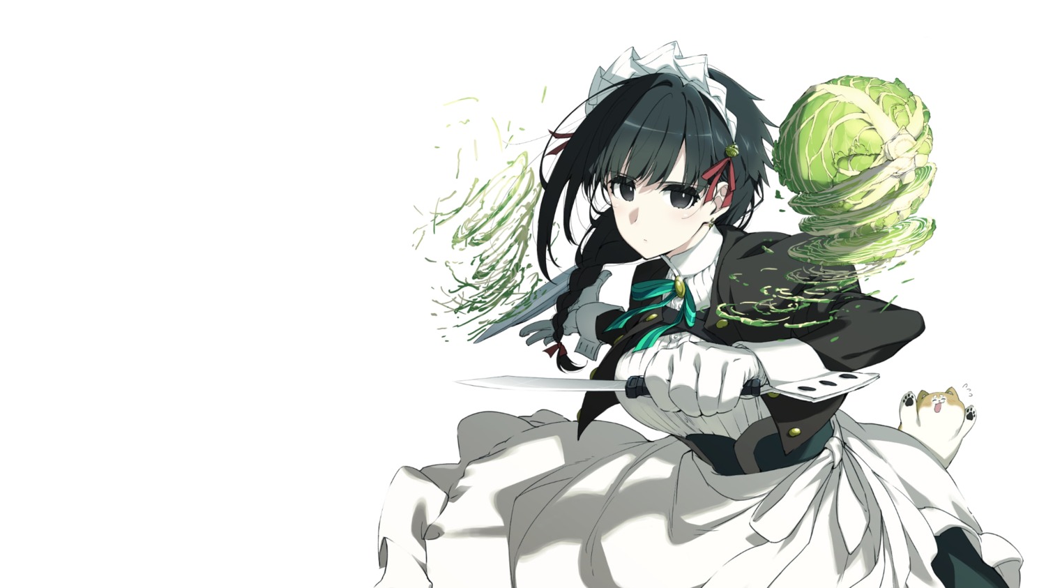 kimi_wa_meido-sama., kurashima_tomoyasu, maid, neko, weapon, yuki_(kimi_wa_meido-sama.)