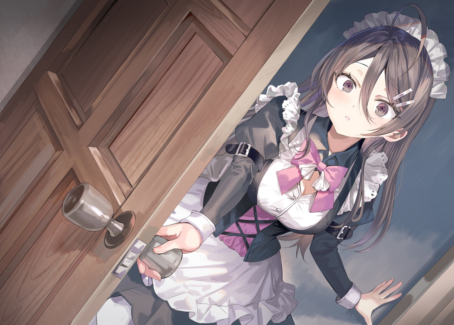 cleavage, kimishima_ayano, maid, momoko_(momopoco), tokidoki_bosotto_russia-go_de_dereru_tonari_no_alya-san