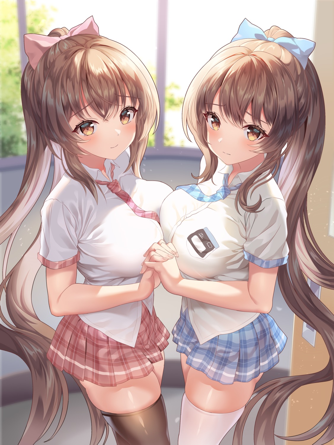 lulu_001m, seifuku, symmetrical_docking, thighhighs