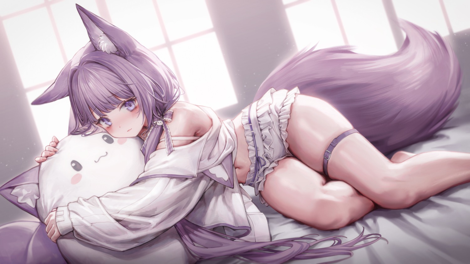 animal_ears, garter, guild_cq, millet_(milletneko), quon_tama, tail