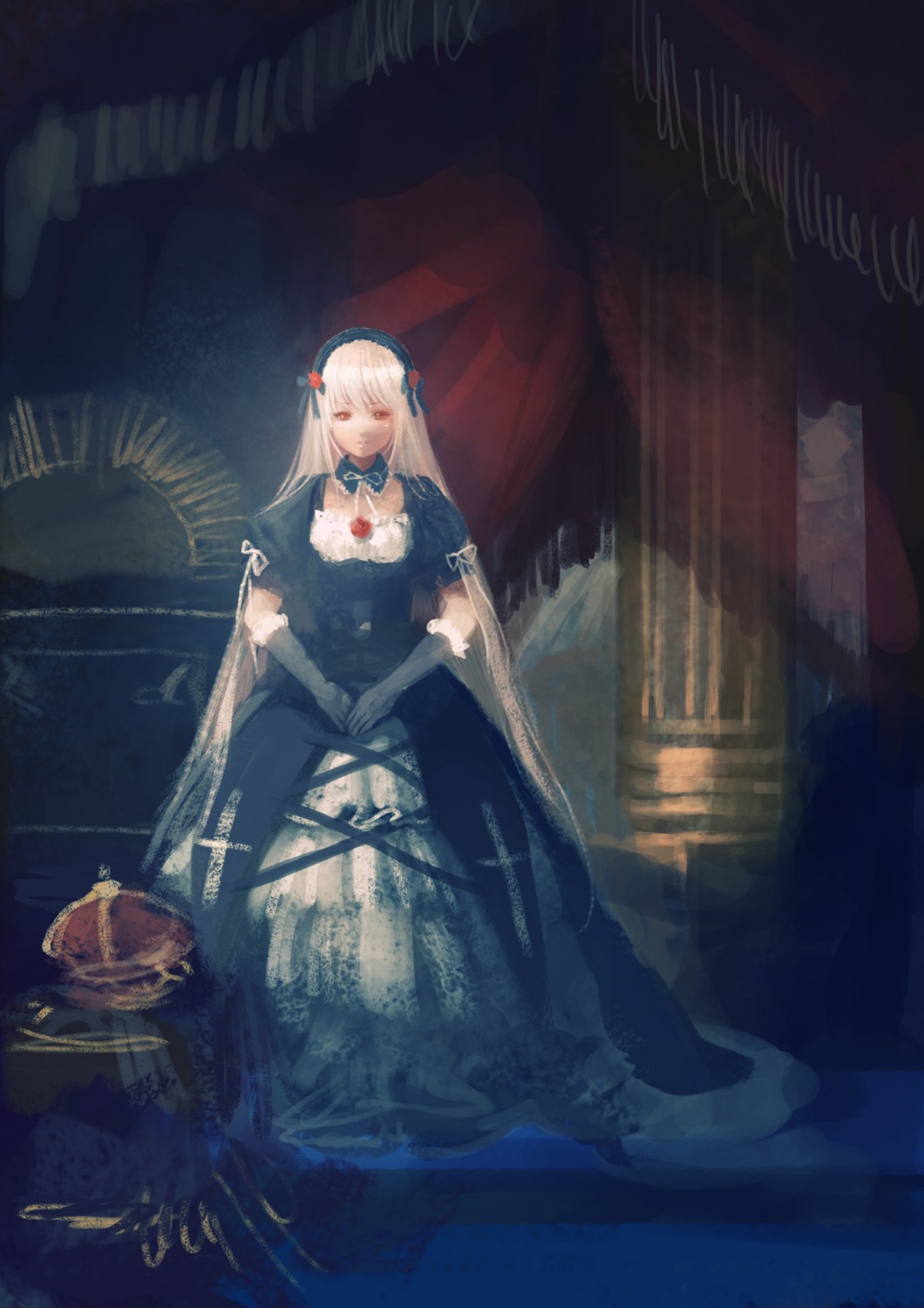 dress, lolita_fashion, rozen_maiden, suigintou, yoru_(xueyinye)