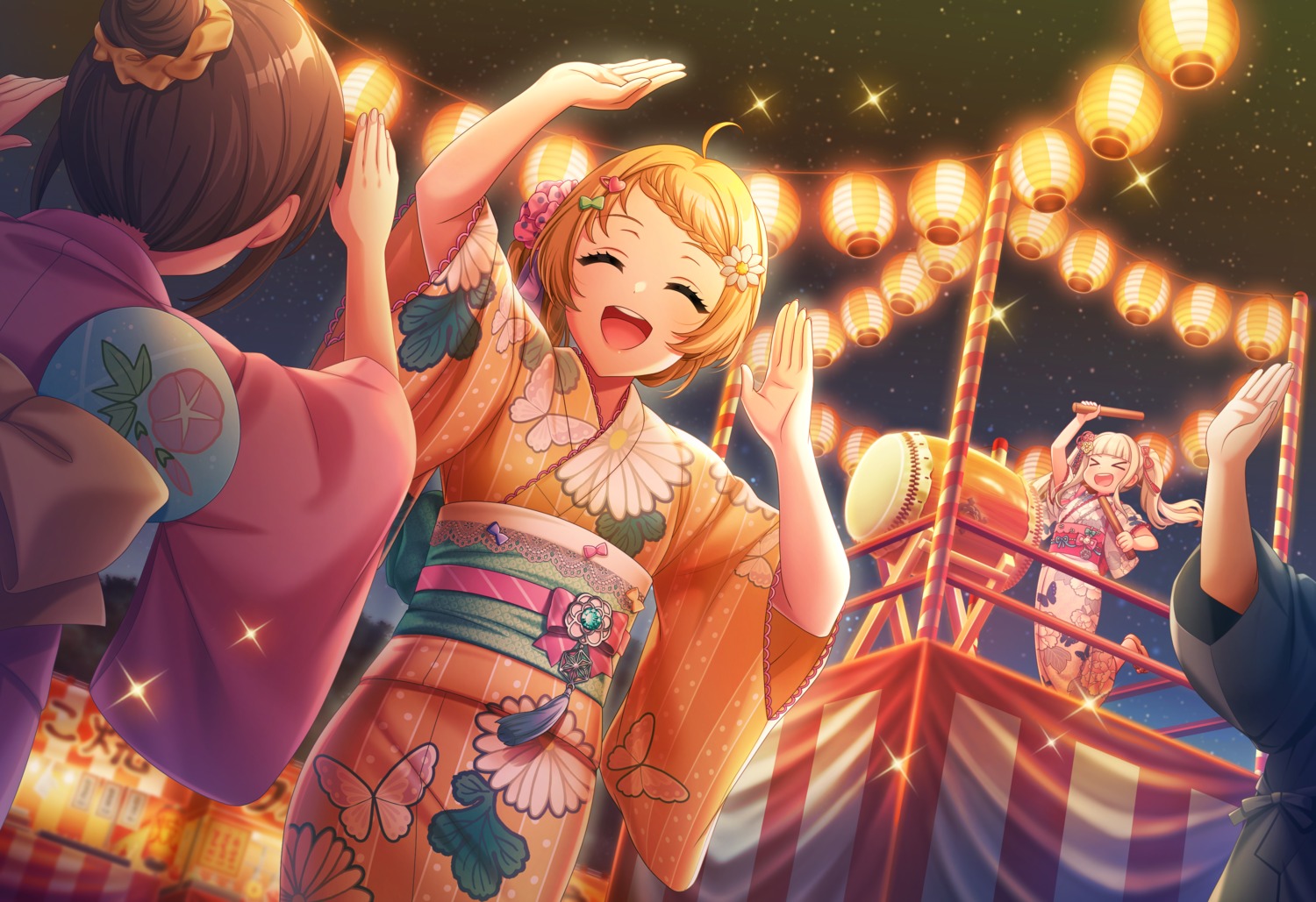 d4dj, shiratori_kurumi_(d4dj), tagme, takeshita_miiko, yukata