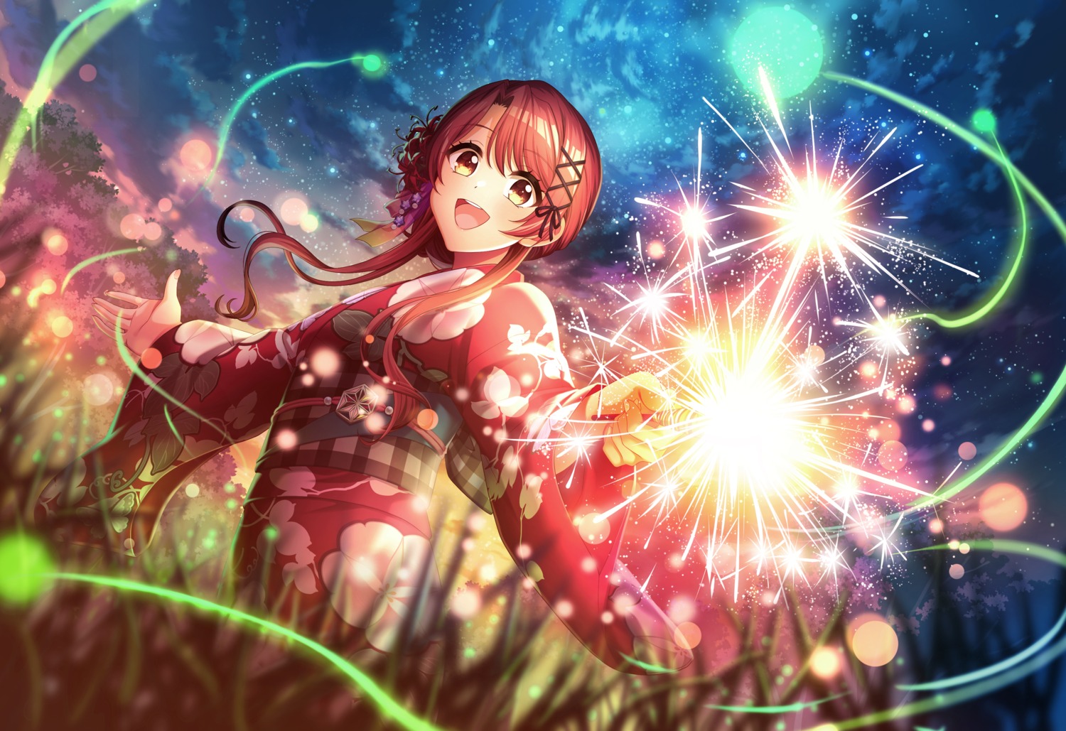d4dj, kasuga_haruna, tagme, yukata