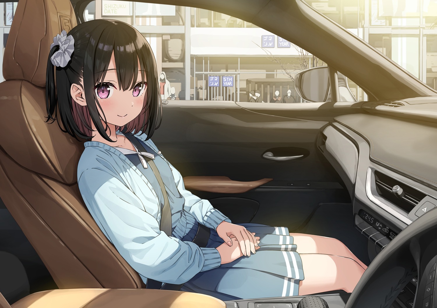 kantoku, seifuku, shizuku_(kantoku), sweater