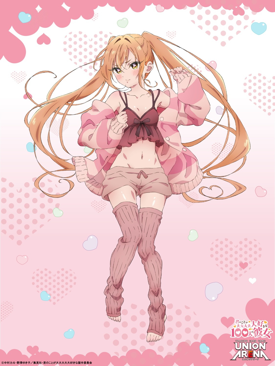 inda_karane, kimi_no_koto_ga_dai_dai_dai_dai_daisuki_na_100-nin_no_kanojo, lingerie, pajama, sweater, tagme, thighhighs