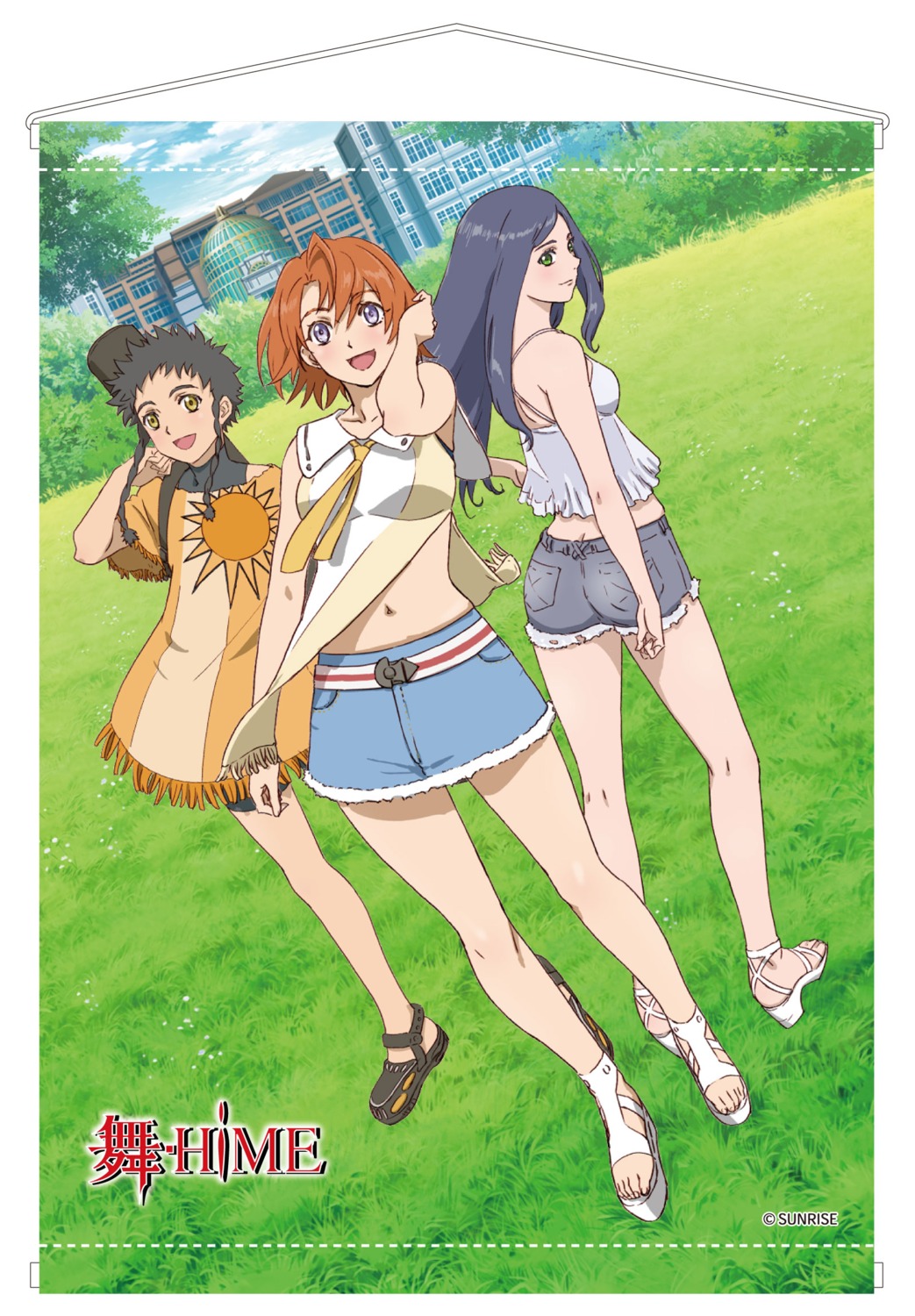 ass, heels, kuga_natsuki, mai_hime, minagi_mikoto, tagme, tokiha_mai, torn_clothes