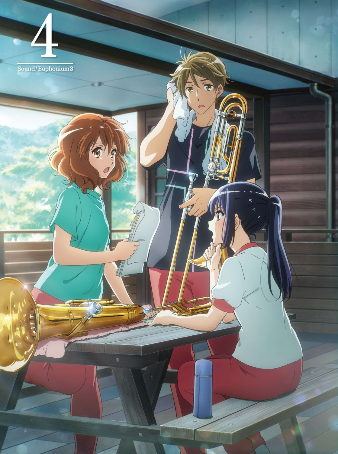 disc_cover, gym_uniform, hibike!_euphonium, kousaka_reina, oumae_kumiko, tagme, tsukamoto_shuuichi