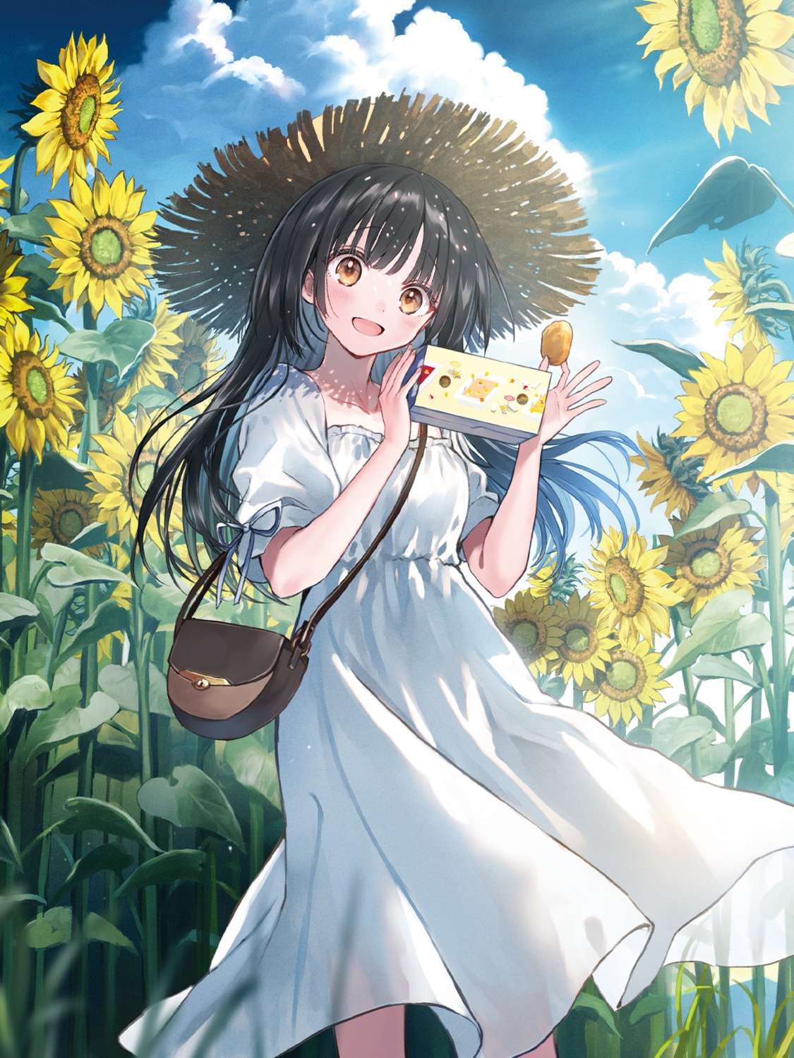 dress, hanekoto, mcdonald's, see_through, skirt_lift, summer_dress