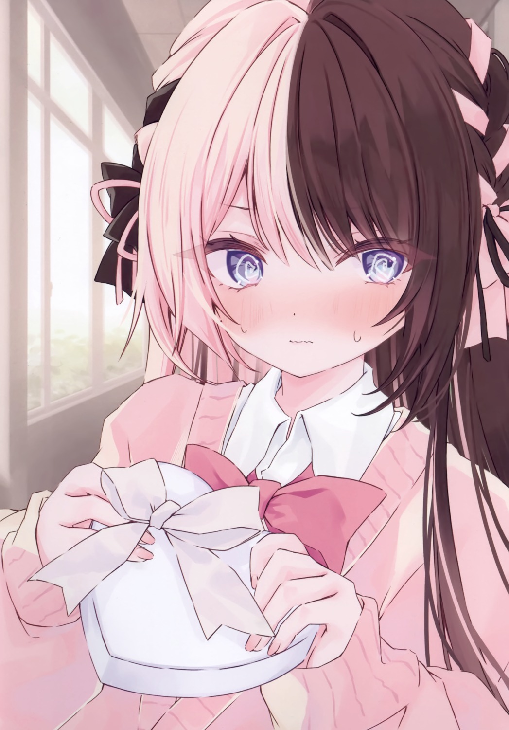 iris_black_games, moizumi_shipon, seifuku, sheep_cat, sweater, tachibana_hinano, valentine, vspo!