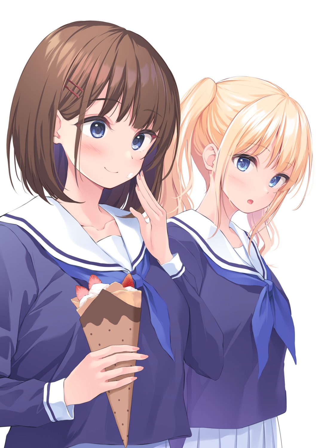 cream, pasdar, seifuku, yuri