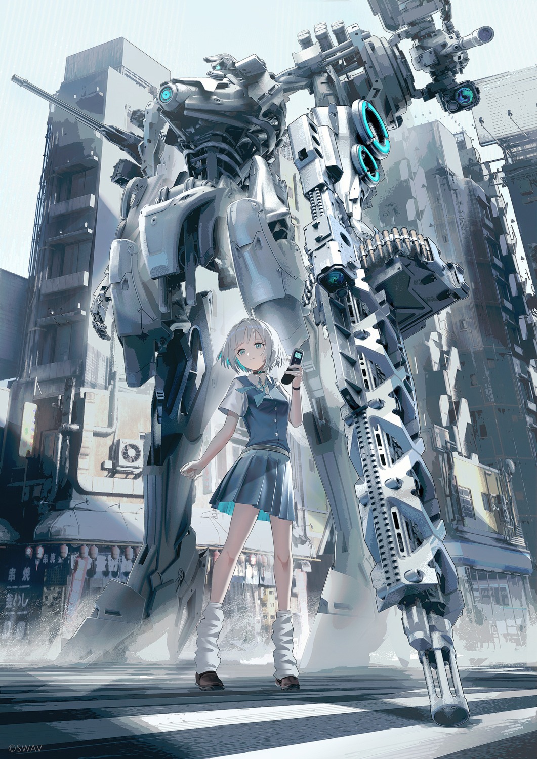 mecha, seifuku, swav