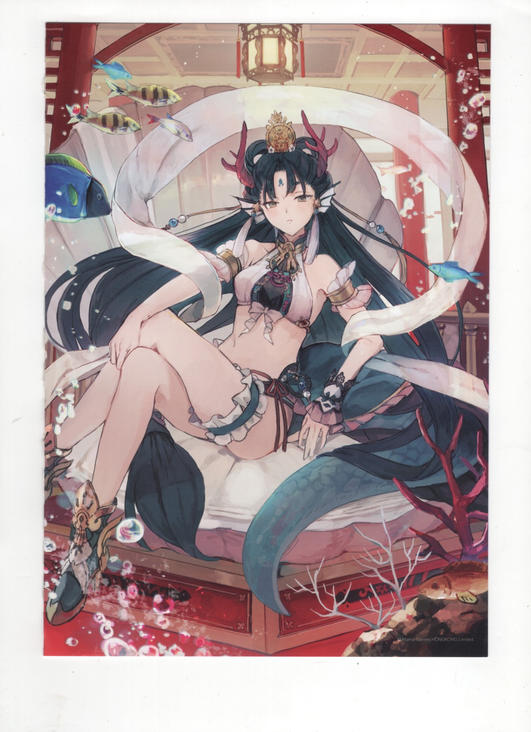 animal_ears, garter, heels, hihara_you, horns, raw_scan, tail