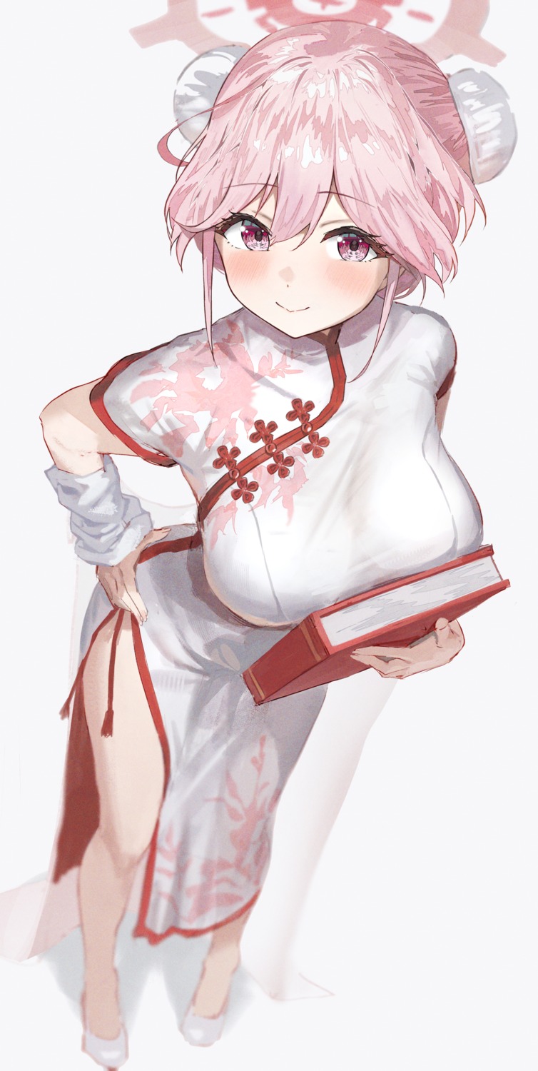 blue_archive, chinadress, halo, hidulume, sashiro_tomoe