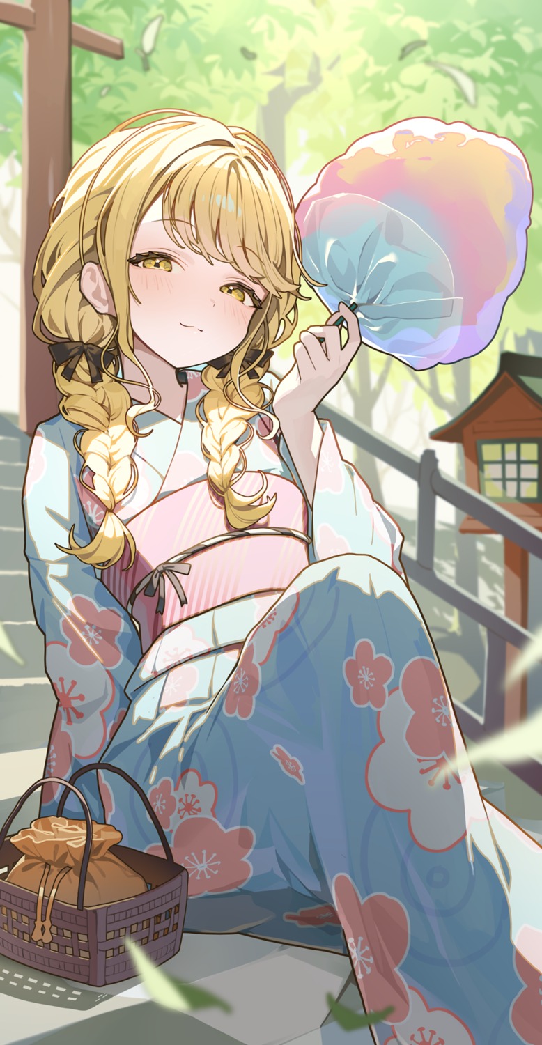 fujita_kotone, gakuen_idolm@ster, ningen_mame, the_idolm@ster, yukata