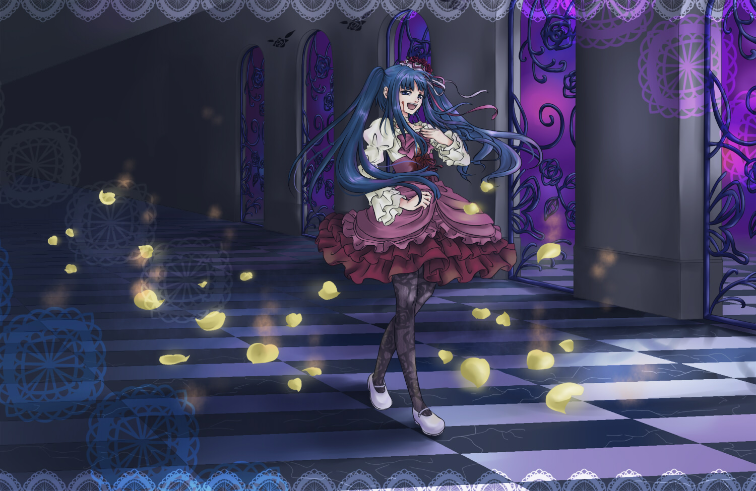 bekkourico, dress, furudo_erika, landscape, lolita_fashion, umineko_no_naku_koro_ni