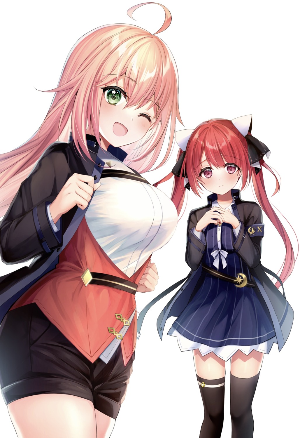 caroline_ingrott, dress, garter, sophia_claudel, thighhighs, uniform, yonezou, yuusha_party_wo_oidasareta_kiyou_bimbou