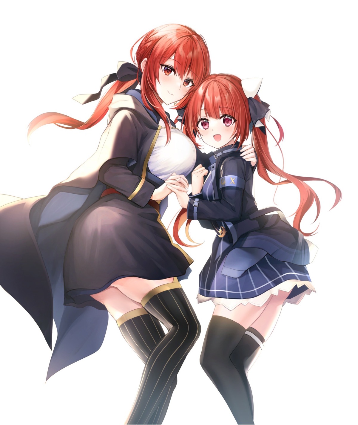dress, garter, selma_claudel, sophia_claudel, thighhighs, uniform, yonezou, yuusha_party_wo_oidasareta_kiyou_bimbou