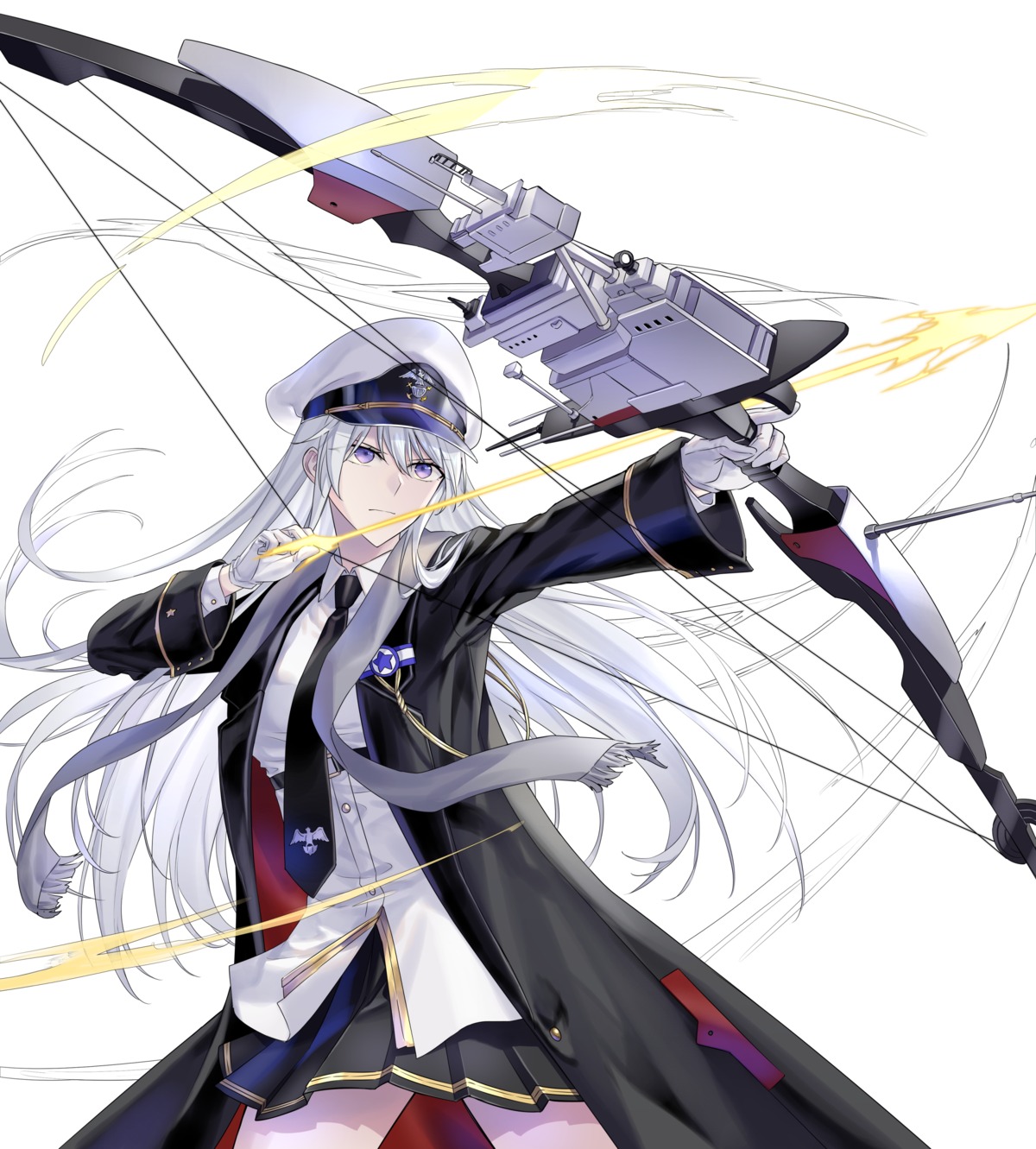 azur_lane, enterprise_(azur_lane), suprii, uniform, weapon
