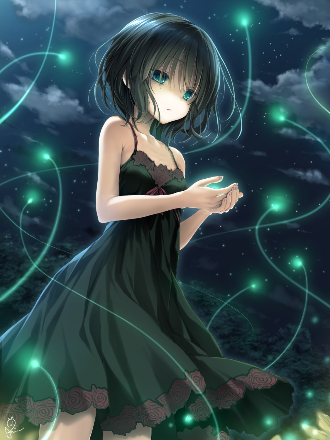 amatsutsumi, chaamii, dress, minazuki_hotaru, skirt_lift