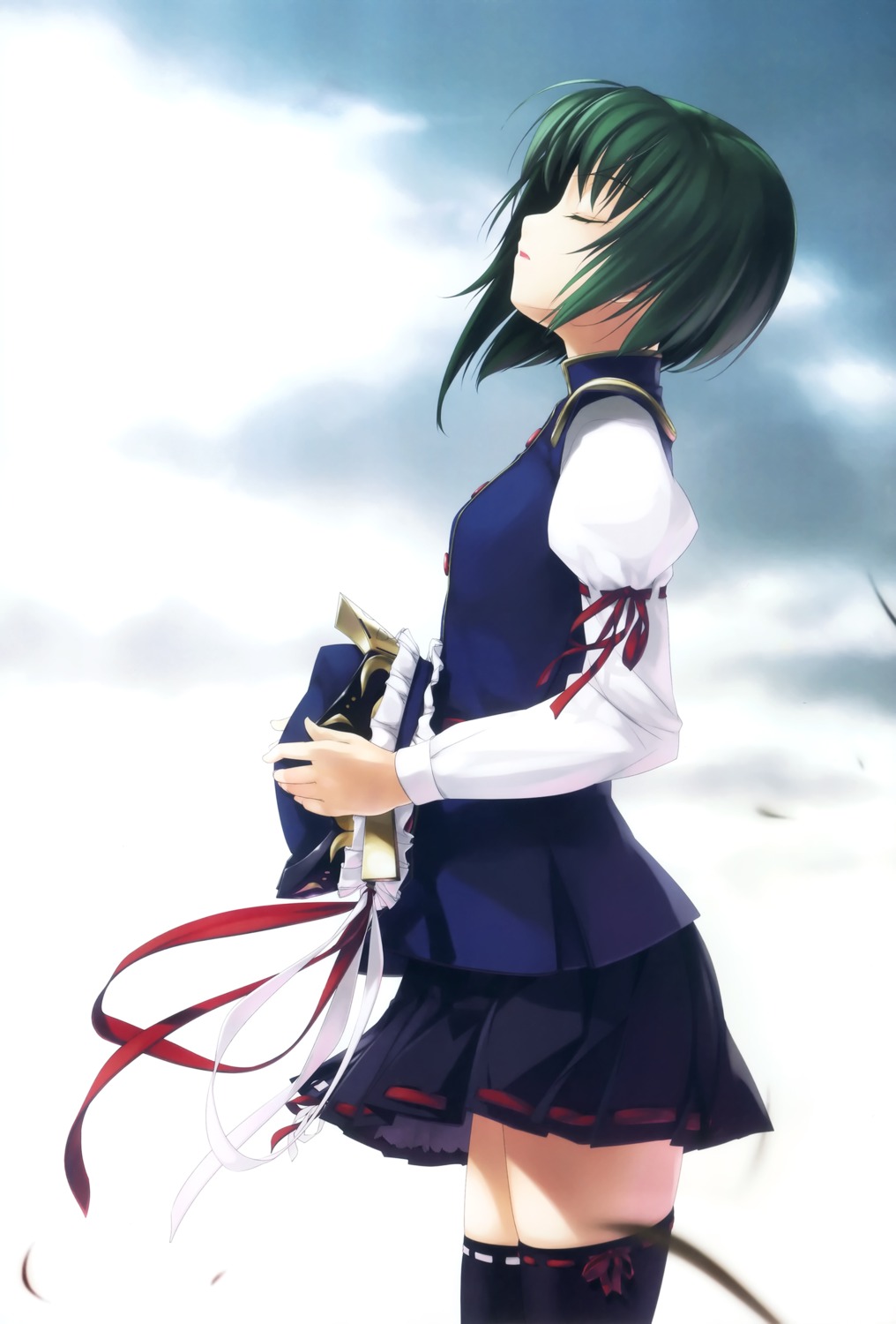 enhance_heart, rokuwata_tomoe, shikieiki_yamaxanadu, thighhighs, touhou