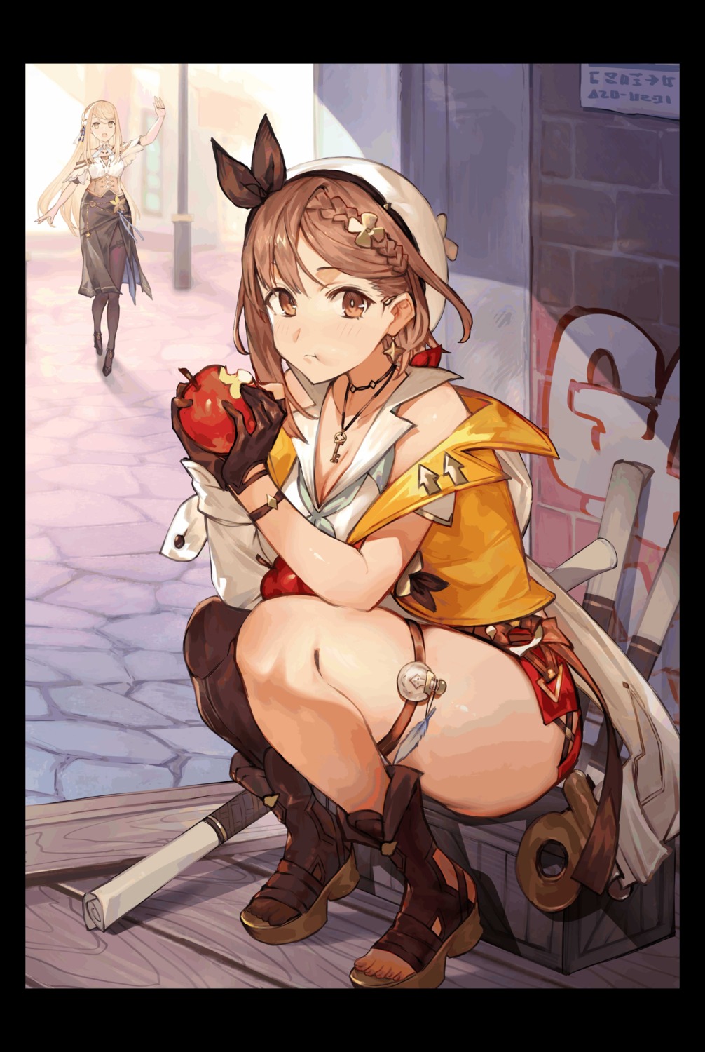 atelier, atelier_ryza, atelier_ryza_2, cleavage, garter, klaudia_valentz, koei_tecmo, pantyhose