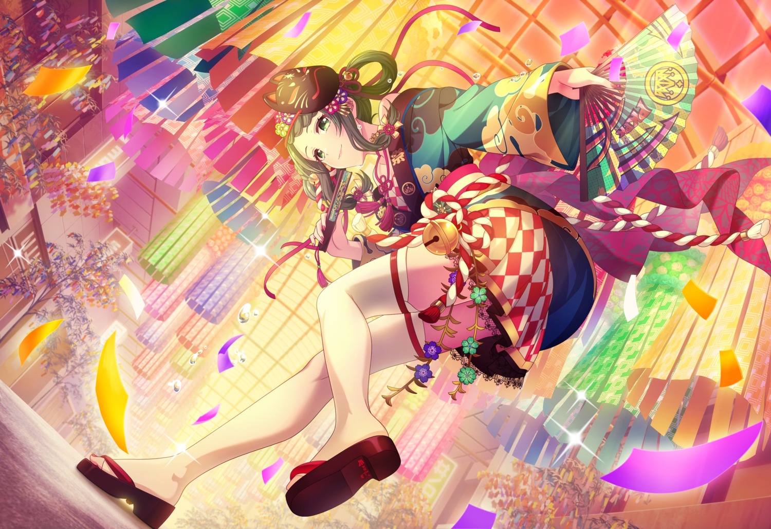 d4dj, garter, japanese_clothes, shimizu_esora, tagme, thighhighs
