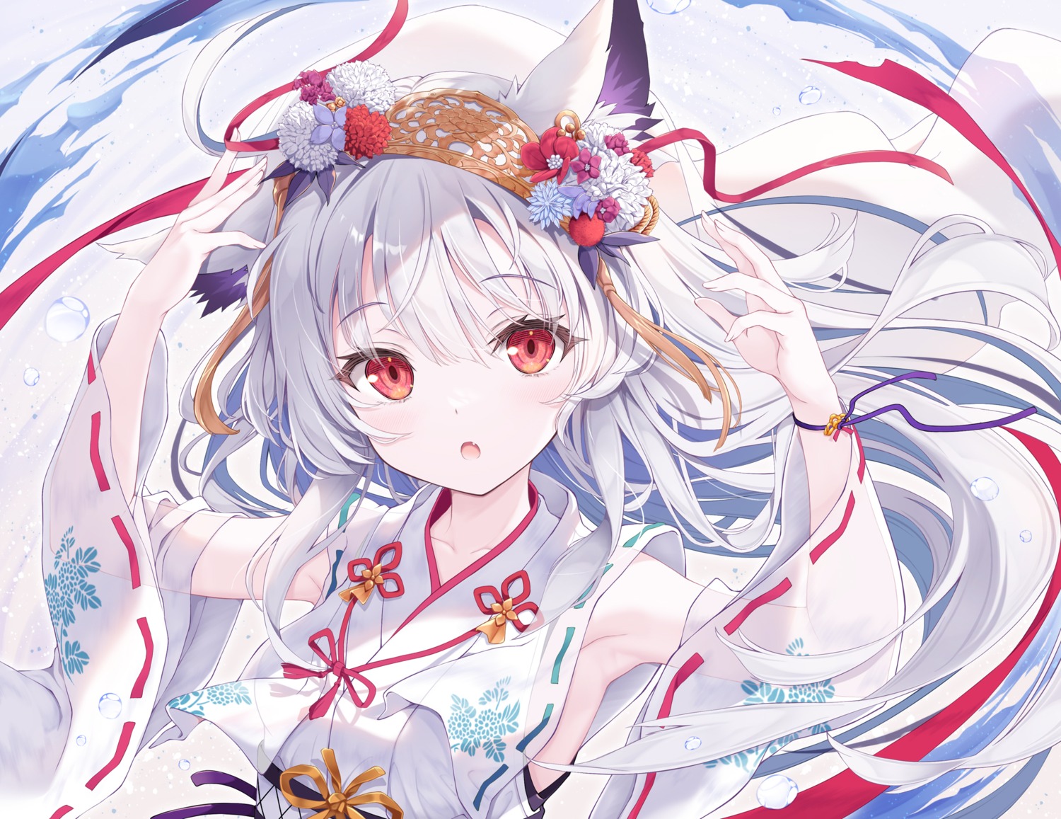 animal_ears, japanese_clothes, tenmu_shinryuusai