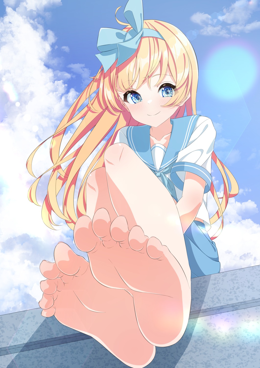 feet, godai_01, seifuku