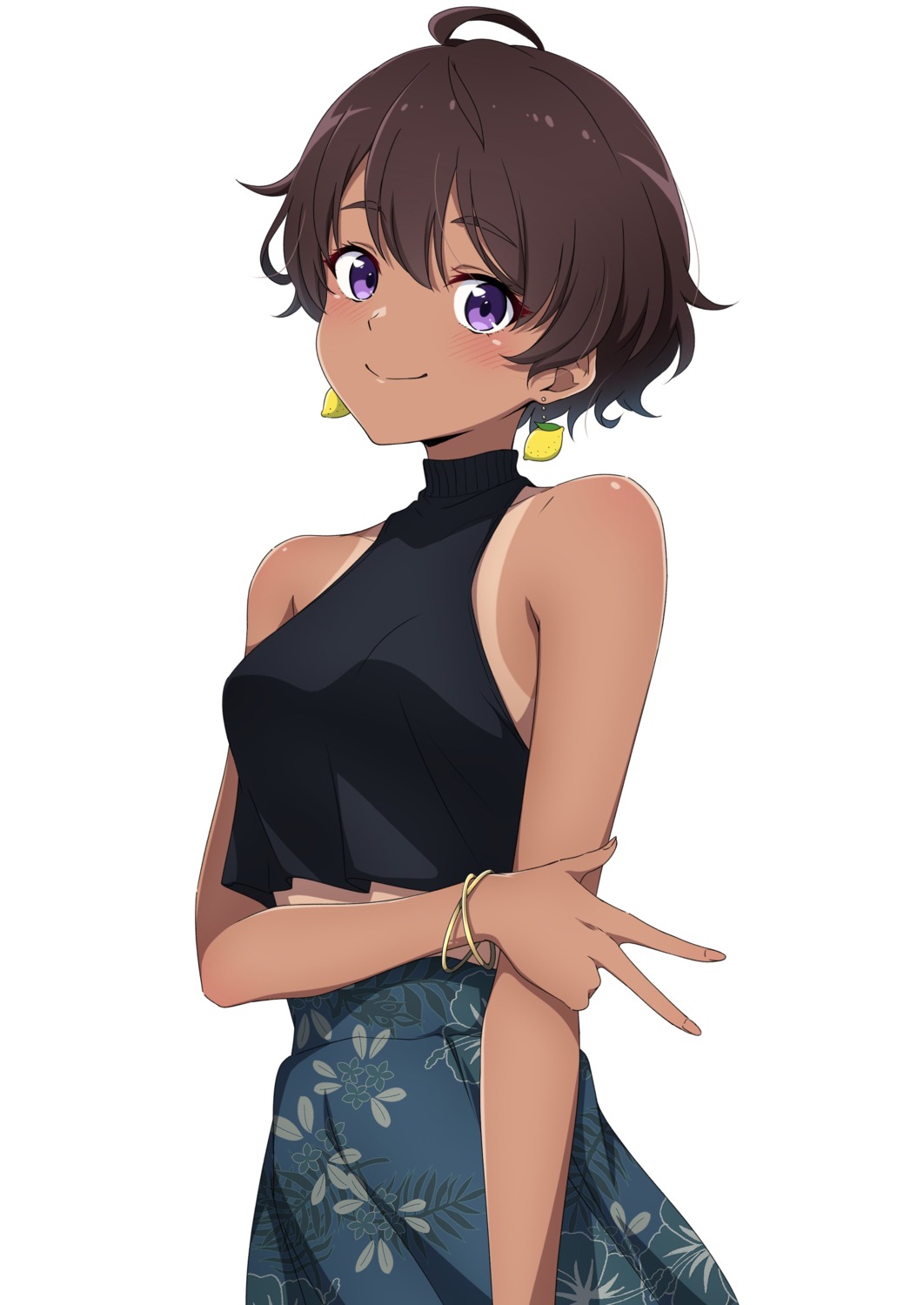 make_heroine_ga_oosugiru!, nishizuki_shino, no_bra, tan_lines, yakishio_lemon