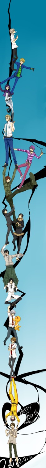 araragi_koyomi, bakemonogatari, durarara!!, gundam, gundam_00, itoshiki_nozomu, macross, macross_frontier