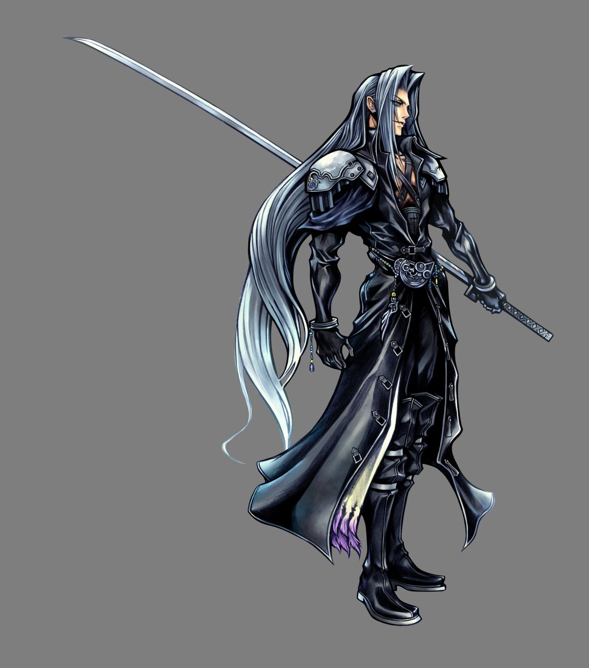 armor, dissidia_final_fantasy, final_fantasy, final_fantasy_vii, male, nomura_tetsuya, sephiroth, square_enix