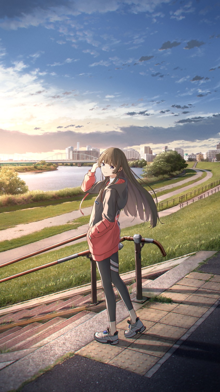 anyotete, landscape, nijisanji, tsukino_mito