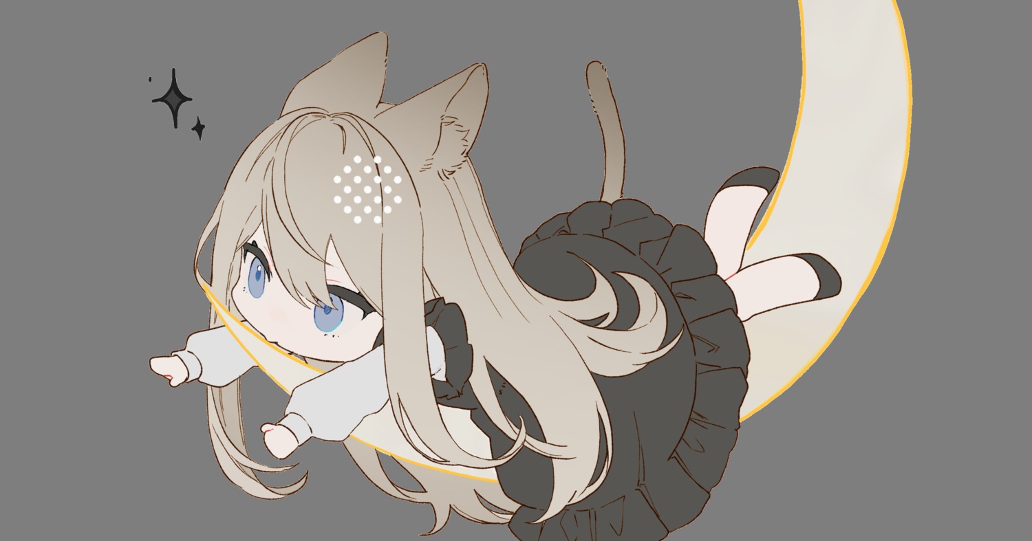 animal_ears, chibi, dress, iwai_ku_tsuki, nekomimi, photoshop, tail, transparent_png