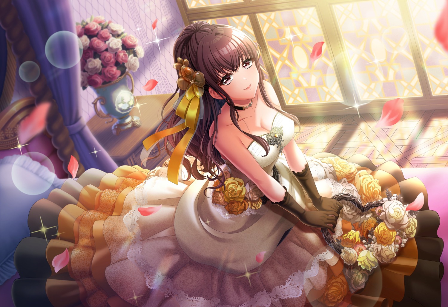 amano_airi, d4dj, dress, no_bra, tagme