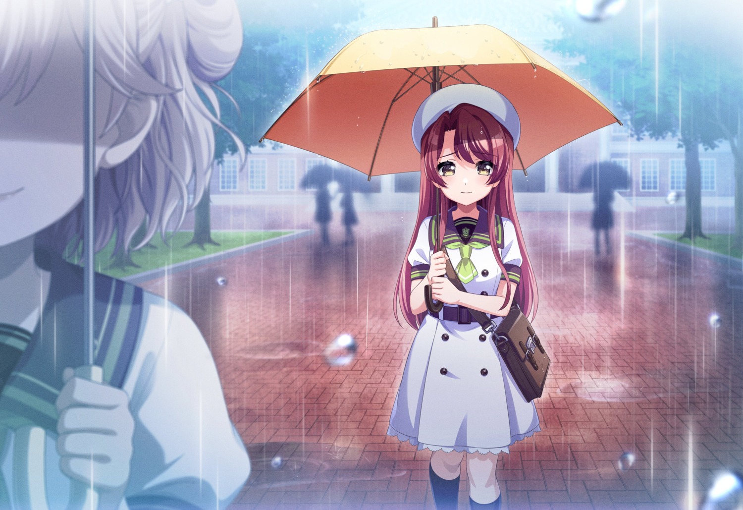d4dj, kasuga_haruna, seifuku, tagme, umbrella