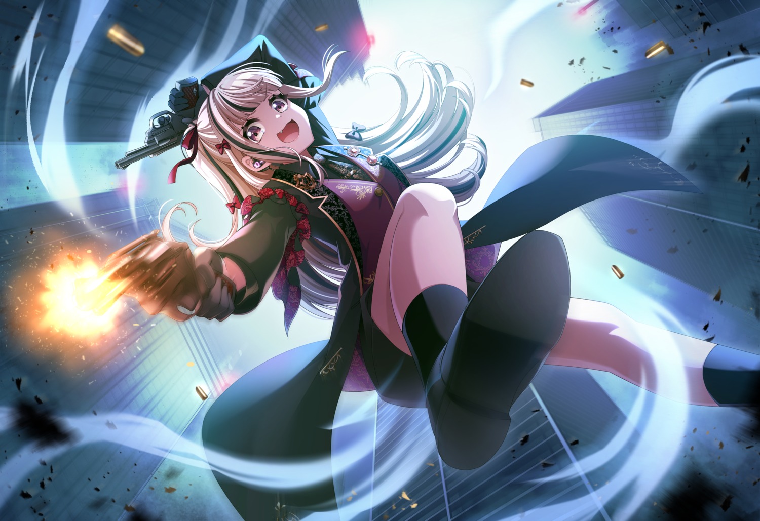d4dj, gun, shiratori_kurumi_(d4dj), tagme, uniform