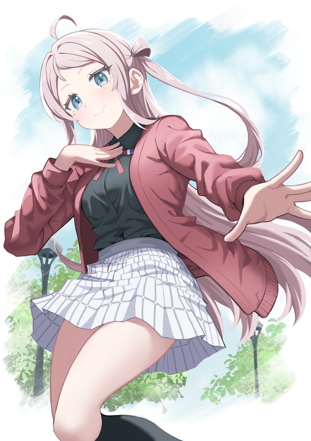 love_live!_(series), love_live!_nijigasaki_gakuen_school_idol_doukoukai, seifuku, skirt_lift, sweater, yuu_(vy6wh7hqrrxdxx7), zhong_lanzhu